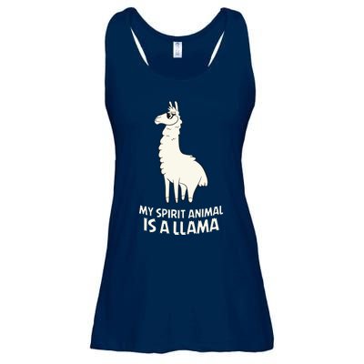 LLamas Are My Spirit Animals Alpaca Llama Ladies Essential Flowy Tank