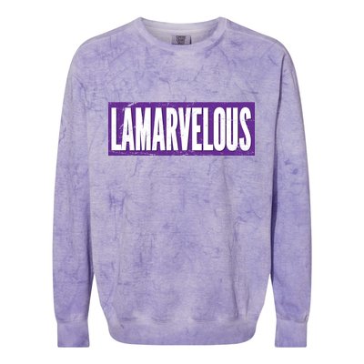 Lamarvalous Baltimore Football Colorblast Crewneck Sweatshirt