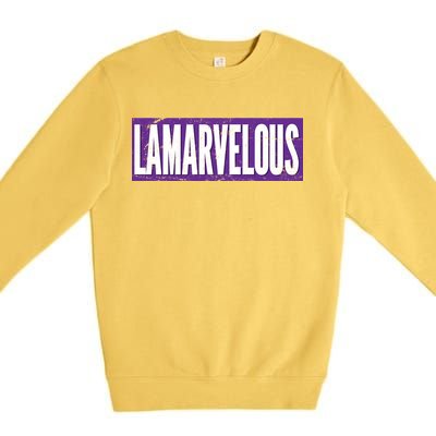 Lamarvalous Baltimore Football Premium Crewneck Sweatshirt