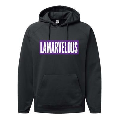 Lamarvalous Baltimore Football Performance Fleece Hoodie