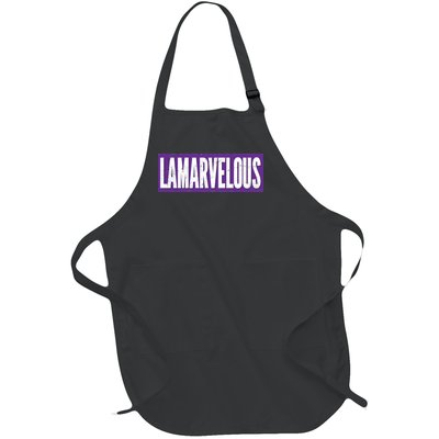 Lamarvalous Baltimore Football Full-Length Apron With Pockets