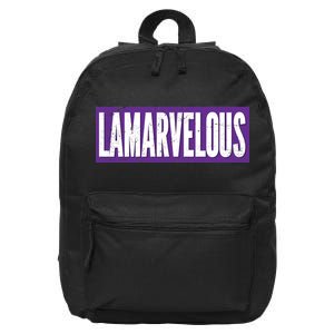 Lamarvalous Baltimore Football 16 in Basic Backpack