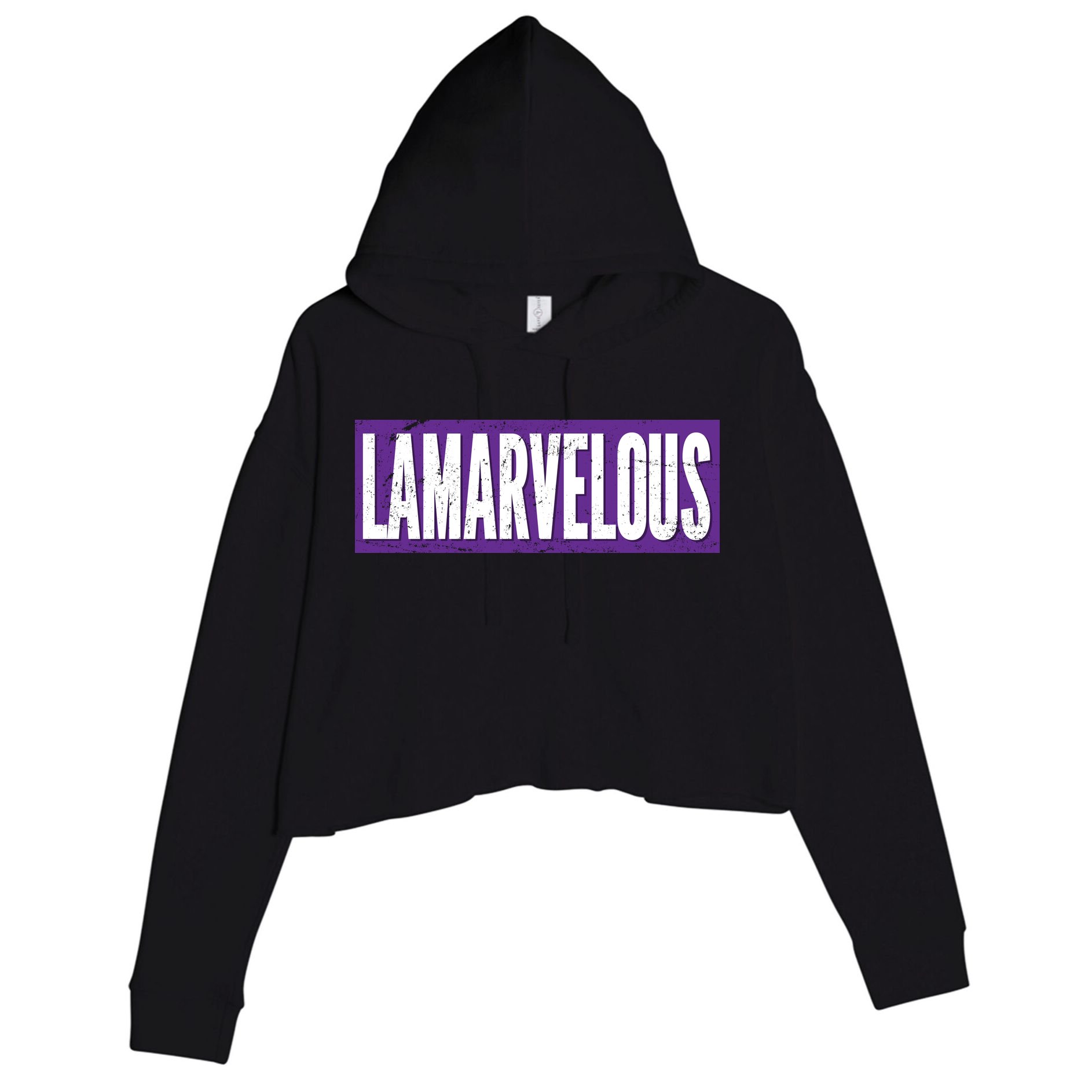 Lamarvalous Baltimore Football Crop Fleece Hoodie