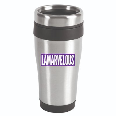 Lamarvalous Baltimore Football 16oz Travel Tumbler