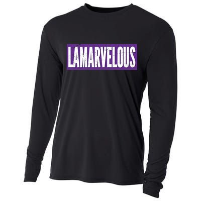 Lamarvalous Baltimore Football Cooling Performance Long Sleeve Crew