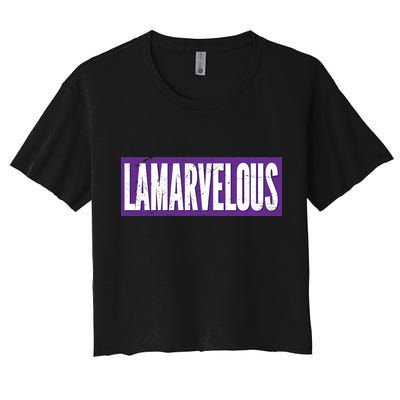 Lamarvalous Baltimore Football Women's Crop Top Tee