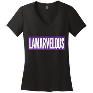 Lamarvalous Baltimore Football Women's V-Neck T-Shirt