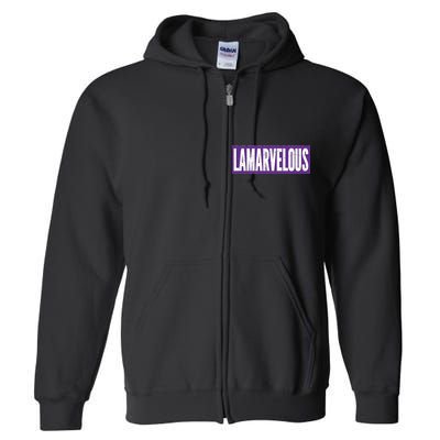 Lamarvalous Baltimore Football Full Zip Hoodie