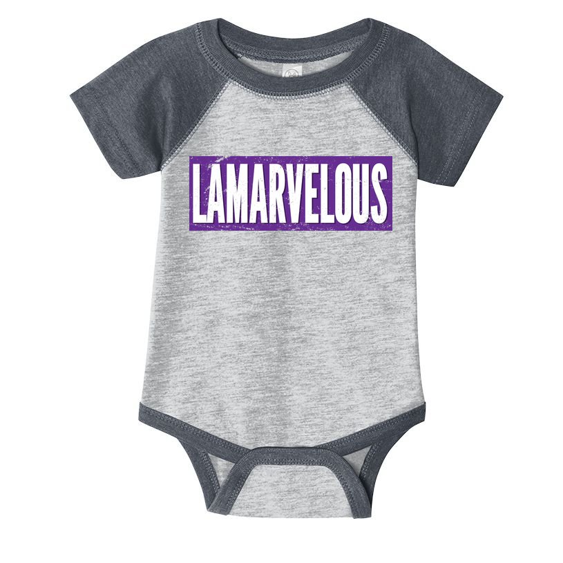 Lamarvalous Baltimore Football Infant Baby Jersey Bodysuit