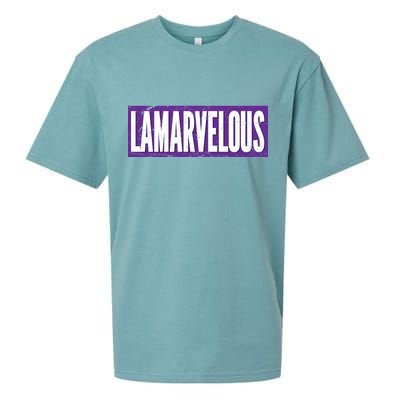 Lamarvalous Baltimore Football Sueded Cloud Jersey T-Shirt