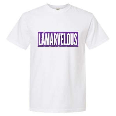 Lamarvalous Baltimore Football Garment-Dyed Heavyweight T-Shirt