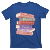 Literacy Austen Novels Roce Books Literary Jane Austen Funny Gift T-Shirt