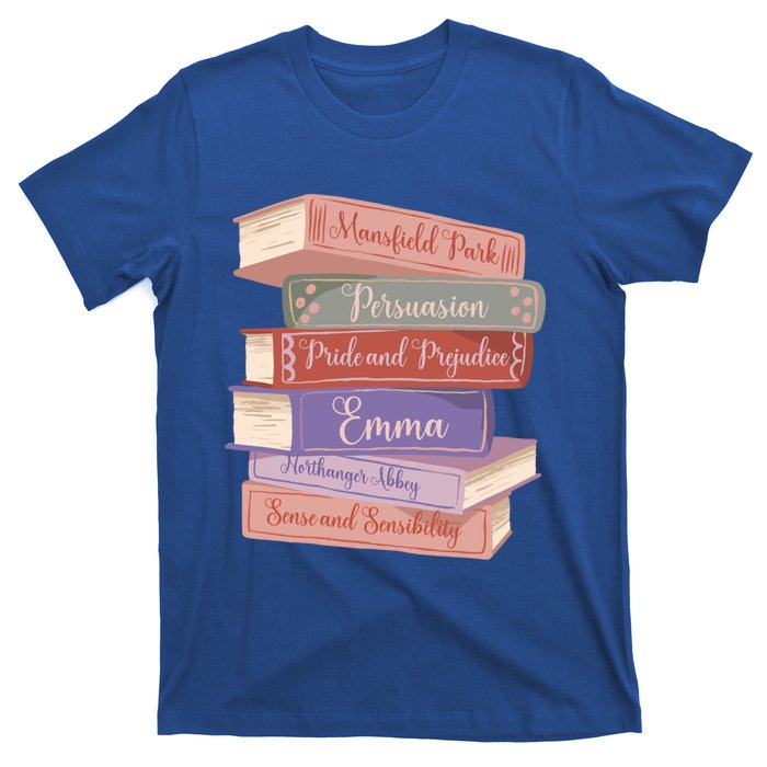 Literacy Austen Novels Roce Books Literary Jane Austen Funny Gift T-Shirt