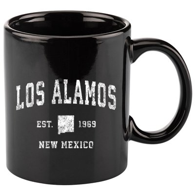 Los Alamos New Mexico Nm Vintage Athletic Sports 11oz C Handle Ceramic Mug
