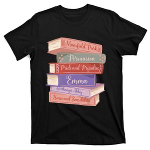 Literacy Austen Novels Romance Books Literary Jane Austen T-Shirt