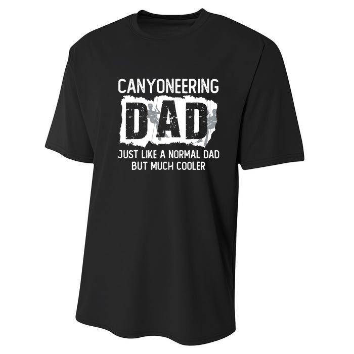 Like A Normal Dad But Cooler Canyoneering Joke Performance Sprint T-Shirt