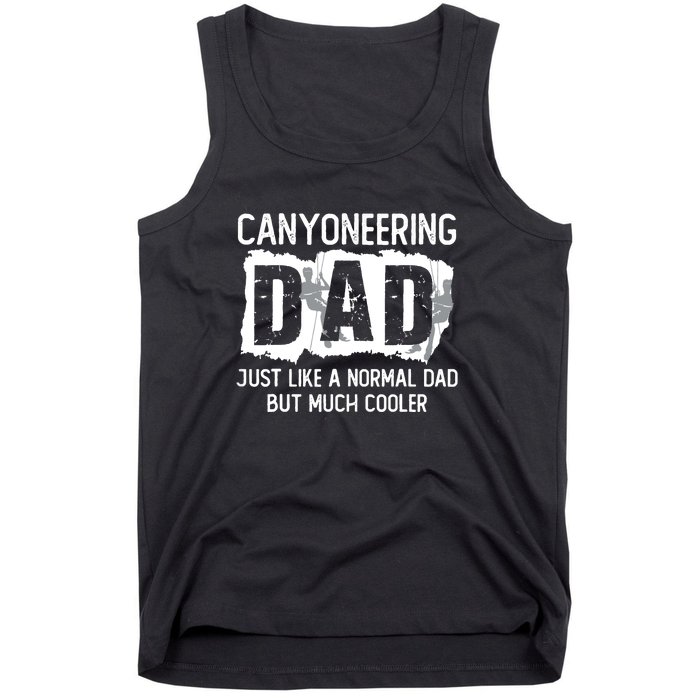 Like A Normal Dad But Cooler Canyoneering Joke Tank Top