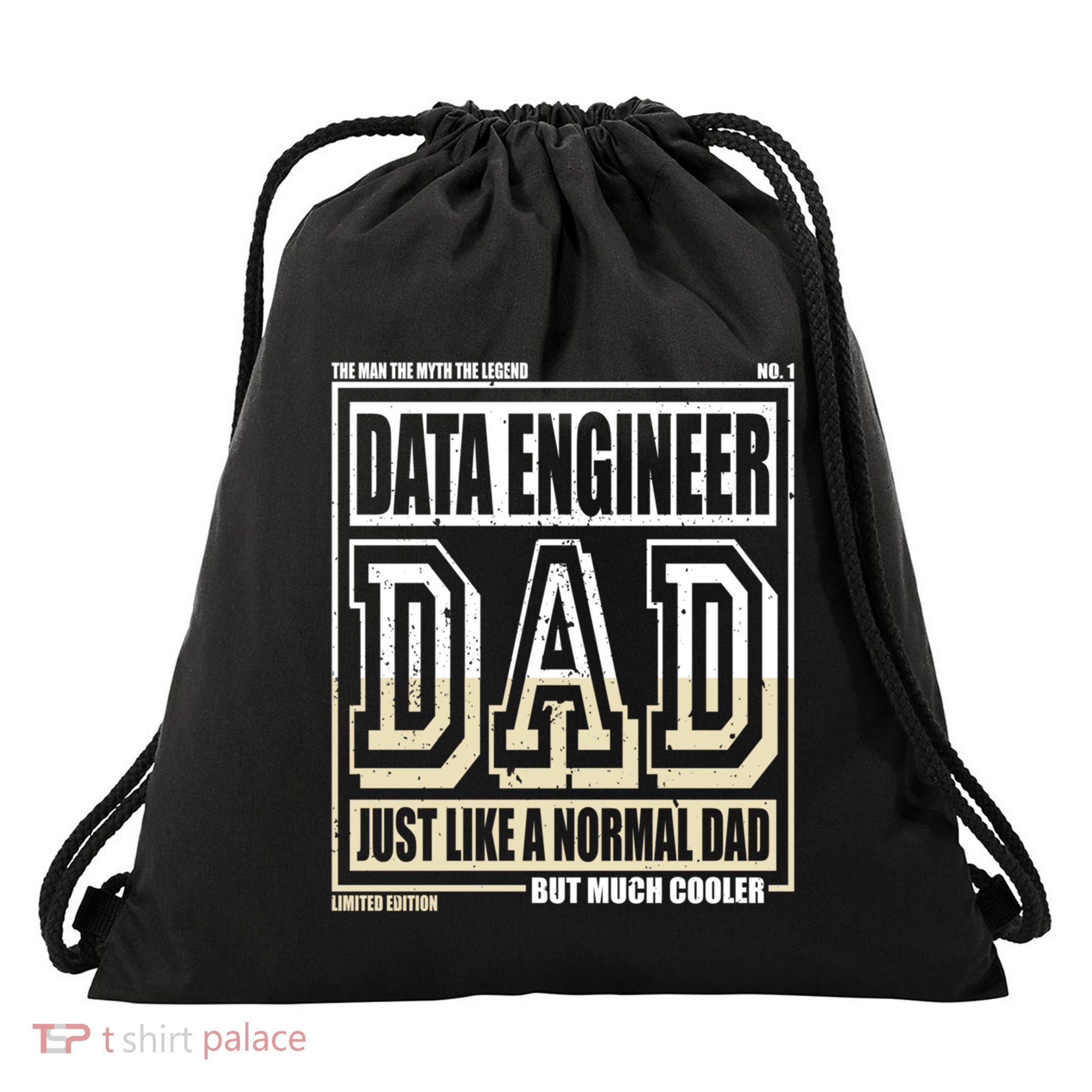 Like A Normal Dad Father Data Engineer Cute Gift Drawstring Bag
