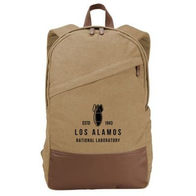 Los Alamos National Laboratory Estd 1945 Atomic Bomb Cotton Canvas Backpack