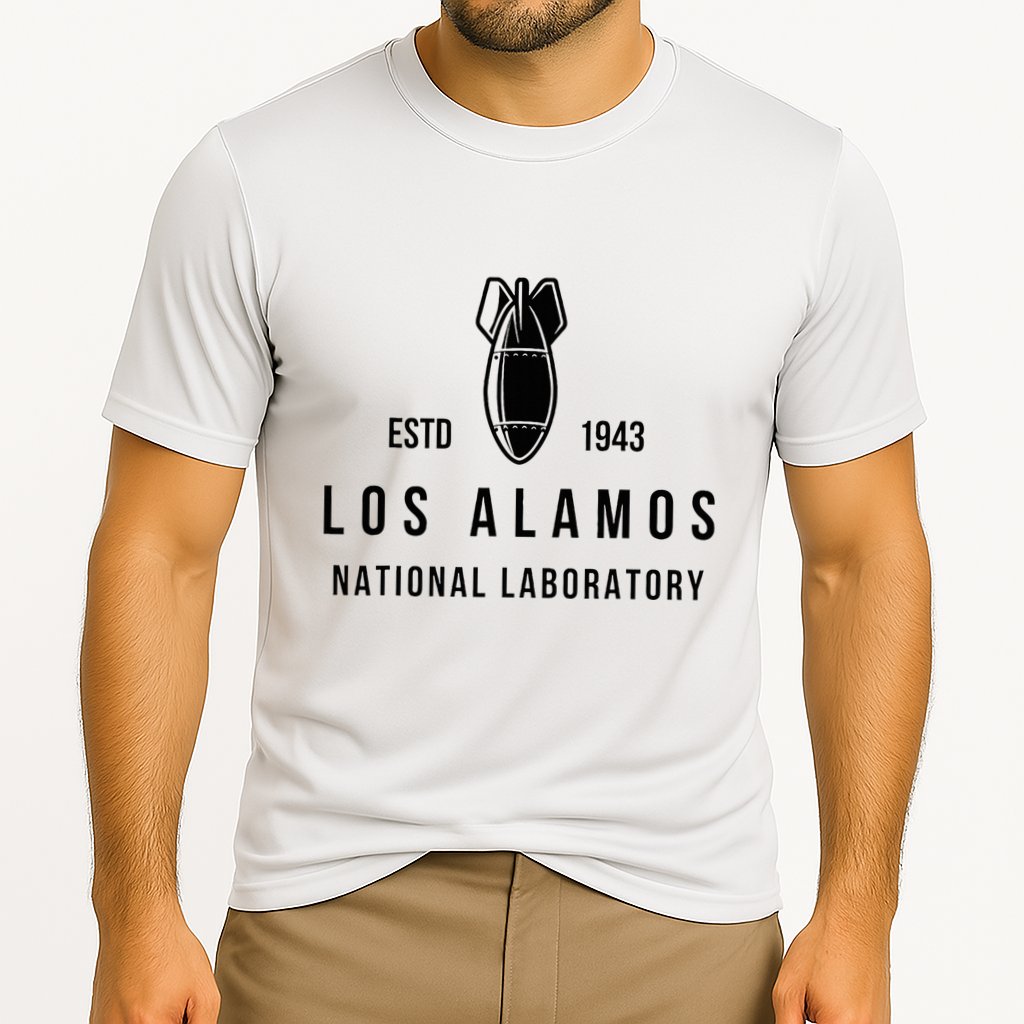 Los Alamos National Laboratory Estd 1945 Atomic Bomb Cooling Performance Crew T-Shirt