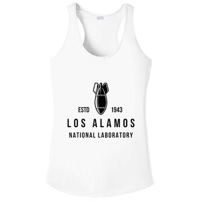 Los Alamos National Laboratory Estd 1945 Atomic Bomb Ladies PosiCharge Competitor Racerback Tank