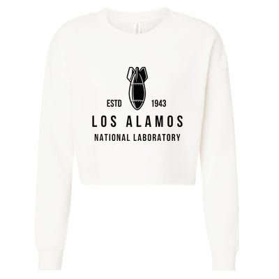 Los Alamos National Laboratory Estd 1945 Atomic Bomb Cropped Pullover Crew