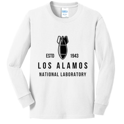 Los Alamos National Laboratory Estd 1945 Atomic Bomb Kids Long Sleeve Shirt