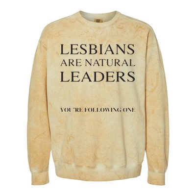 Lesbians Are Natural Leaders Lesbian Shirts Lesbian Pride Colorblast Crewneck Sweatshirt