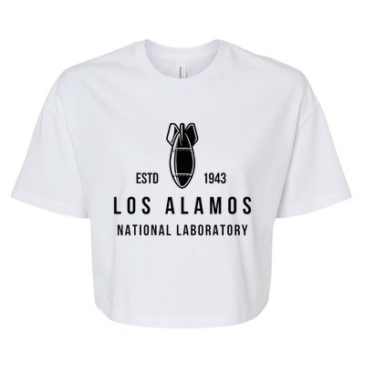 Los Alamos National Laboratory Estd 1945 Atomic Bomb Bella+Canvas Jersey Crop Tee