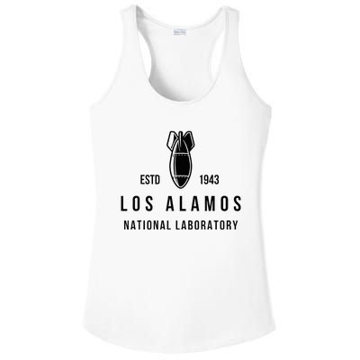 Los Alamos National Laboratory Estd 1945 Atomic Bomb Ladies PosiCharge Competitor Racerback Tank