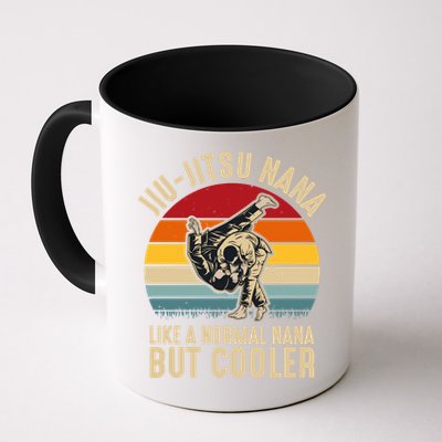 Like A Normal Nana But Cooler Jiu Jitsu Nana Funny Vintage Mug
