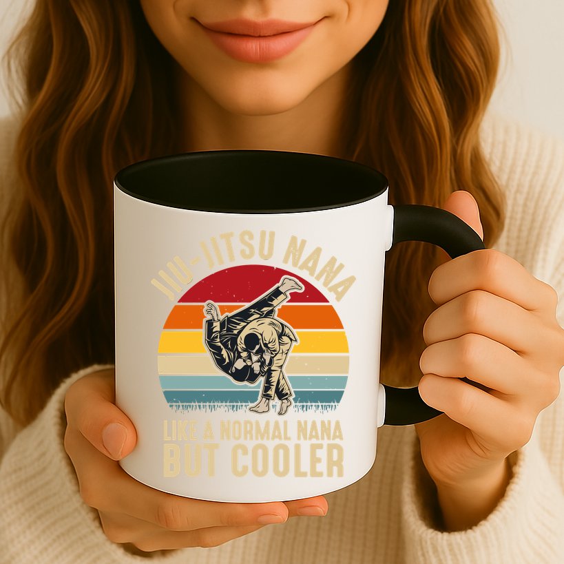 Like A Normal Nana But Cooler Jiu Jitsu Nana Funny Vintage Mug