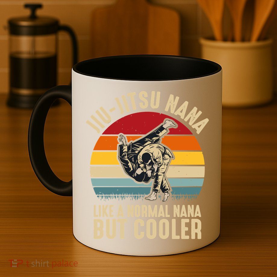 Like A Normal Nana But Cooler Jiu Jitsu Nana Funny Vintage Mug