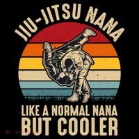 Like A Normal Nana But Cooler Jiu Jitsu Nana Funny Vintage Flatbill Hat