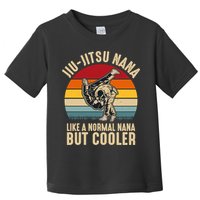 Like A Normal Nana But Cooler Jiu Jitsu Nana Funny Vintage Toddler T-Shirt