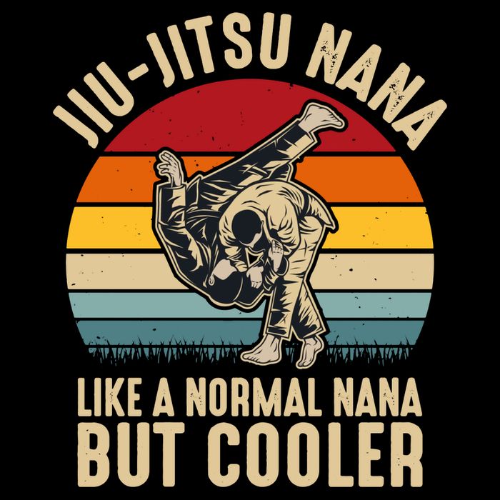 Like A Normal Nana But Cooler Jiu Jitsu Nana Funny Vintage Toddler T-Shirt