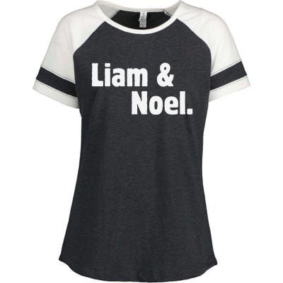 Liam And Noel Names Throwback Retro 90s Boy Girl Enza Ladies Jersey Colorblock Tee