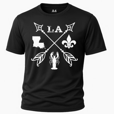 Louisiana Arrow New Orleans Mardi Gras Cooling Performance Crew T-Shirt