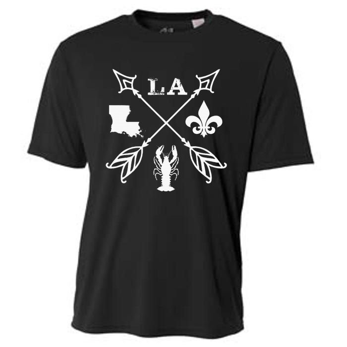 Louisiana Arrow New Orleans Mardi Gras Cooling Performance Crew T-Shirt