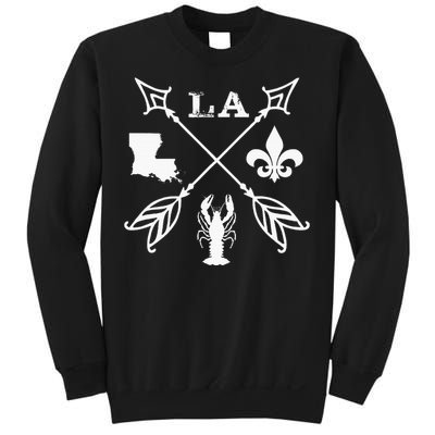 Louisiana Arrow New Orleans Mardi Gras Sweatshirt