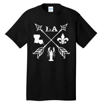 Louisiana Arrow New Orleans Mardi Gras Tall T-Shirt