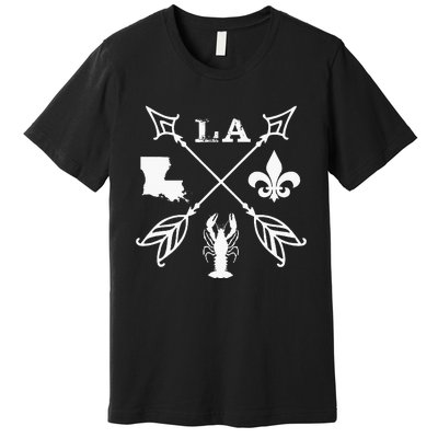 Louisiana Arrow New Orleans Mardi Gras Premium T-Shirt