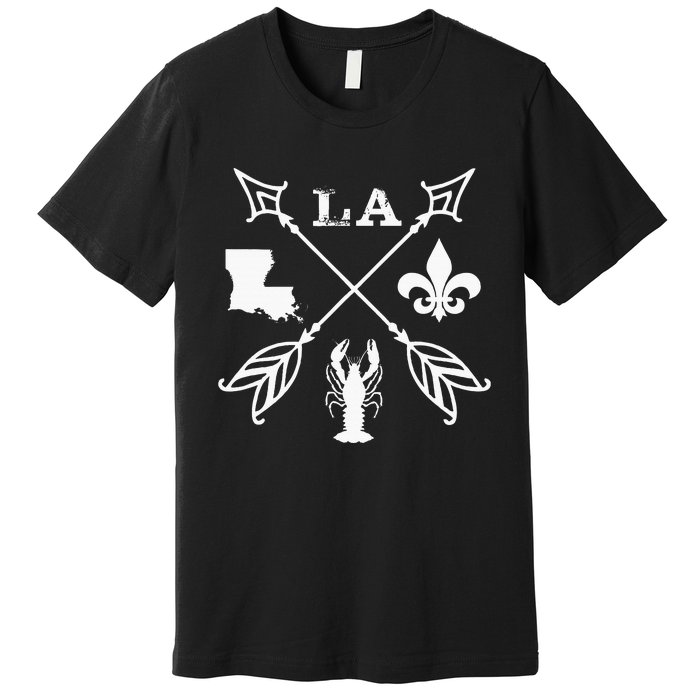 Louisiana Arrow New Orleans Mardi Gras Premium T-Shirt