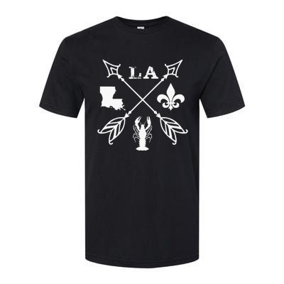 Louisiana Arrow New Orleans Mardi Gras Softstyle CVC T-Shirt