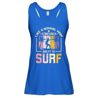 Like A Normal Mom Surfing Mom Funny Gift Ladies Essential Flowy Tank