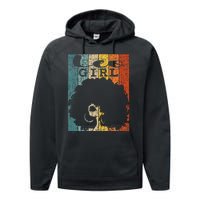 Leo Afro Natural Hair Diva Black Woman Zodiac Performance Fleece Hoodie