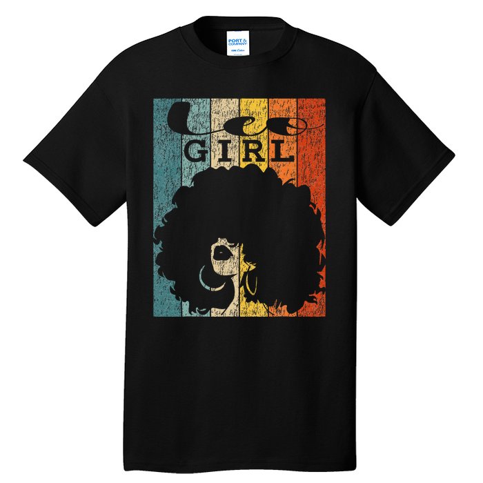 Leo Afro Natural Hair Diva Black Woman Zodiac Tall T-Shirt