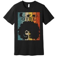 Leo Afro Natural Hair Diva Black Woman Zodiac Premium T-Shirt