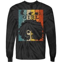 Leo Afro Natural Hair Diva Black Woman Zodiac Tie-Dye Long Sleeve Shirt