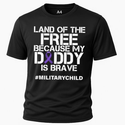 Land Of The Free Because My Daddy Is Brave Performance Shirt